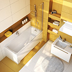 Он характеризуется простой классической линией, благодаря которой продукция RAVAK может состоять из вневременного и в то же время современного дизайна ванной комнаты
